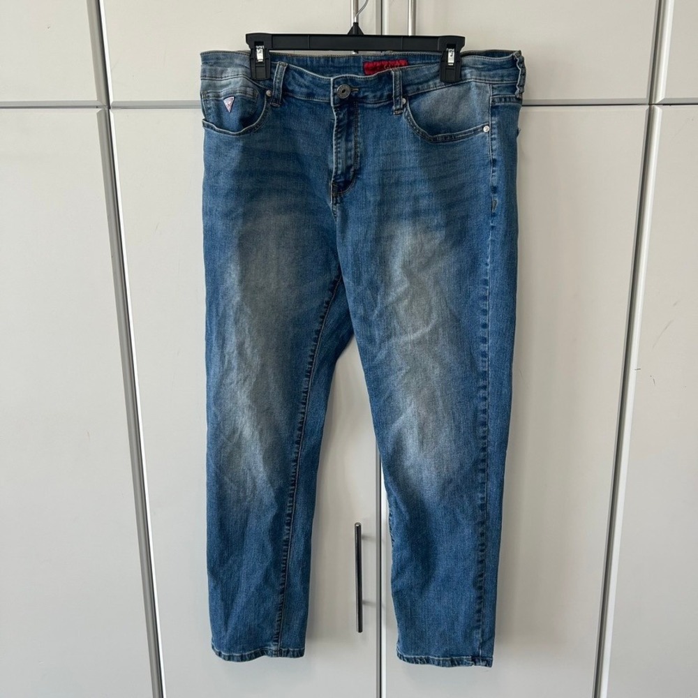 Guess Los Angeles Slim Fit Jeans Blue Medium Wash 36x30 T4BJ09D54O0